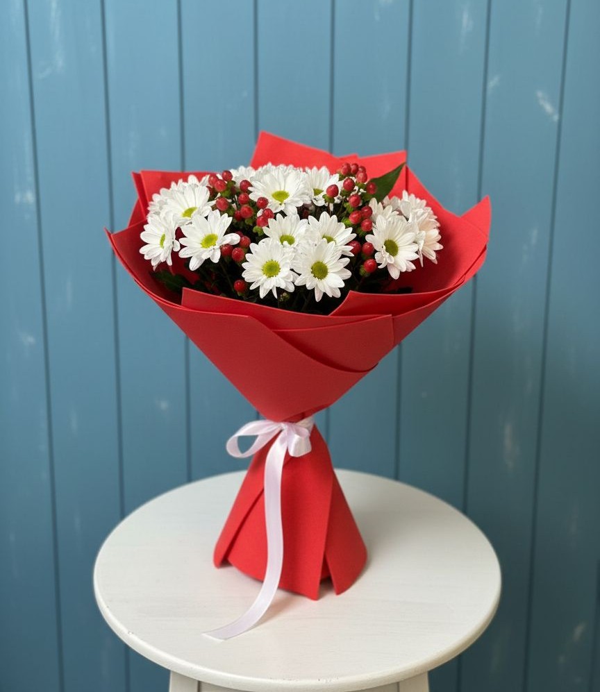 Букет цветов из: Хризантемы в Парауле