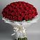 Букет 101 Красная роза Блэк Мэджик в Парауле