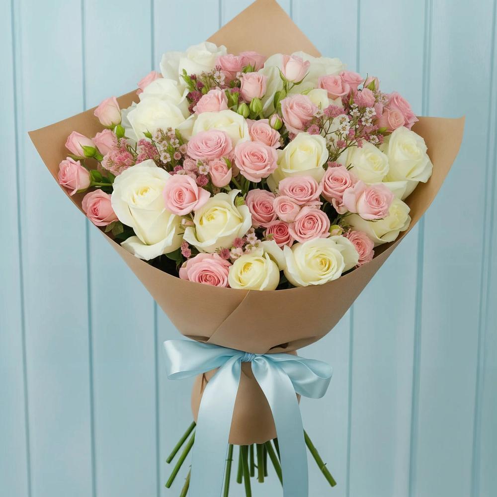 Букет цветов из: Розы в Парауле