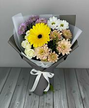 Букет цветов из:  Розы, Герберы и Хризантемы #REPLACE_PRED# Парауле