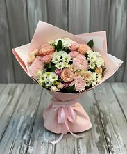 Букет цветов из:  Гвоздики, Розы и Хризантемы в Парауле