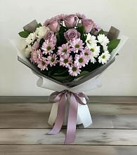 Букет цветов из:  Хризантемы и Розы в Парауле