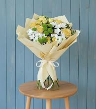 Букет цветов из:  Хризантемы и Розы в Парауле