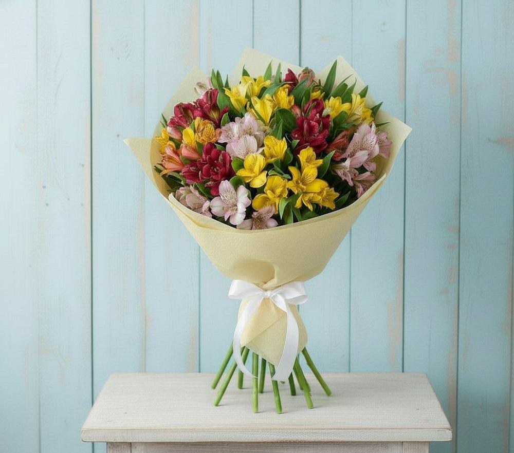 Букет цветов из: Альстромерии в Парауле