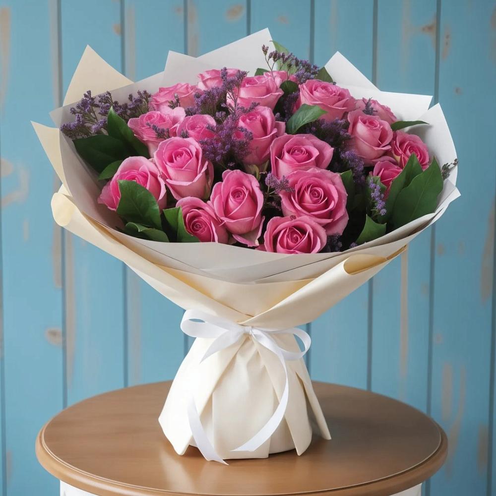 Букет цветов из: Розы в Парауле