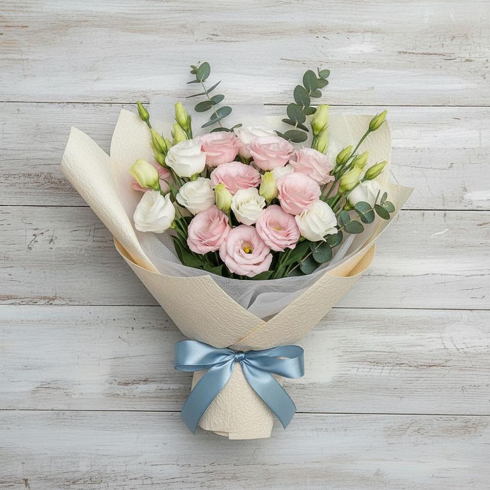 Букет цветов из: Лизиантусы в Парауле